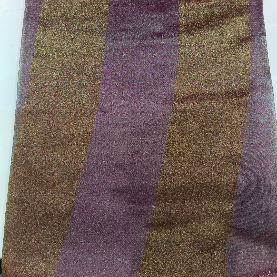 purple organza patta 