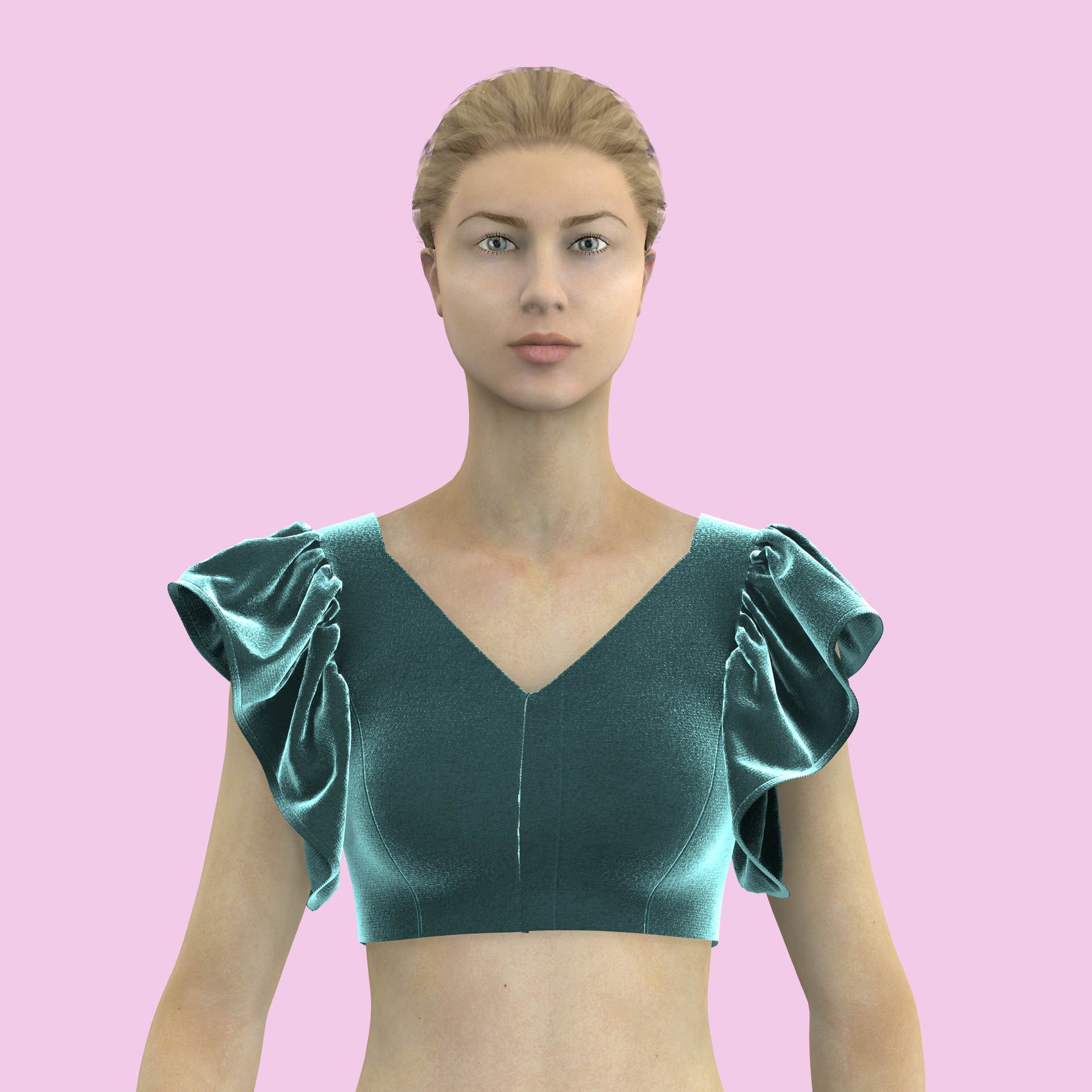 rufflesleeve_princesscut_vneck