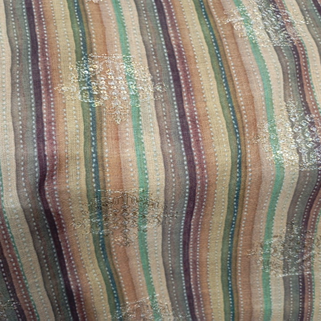 Semi Linen Cotton Purple Fabric