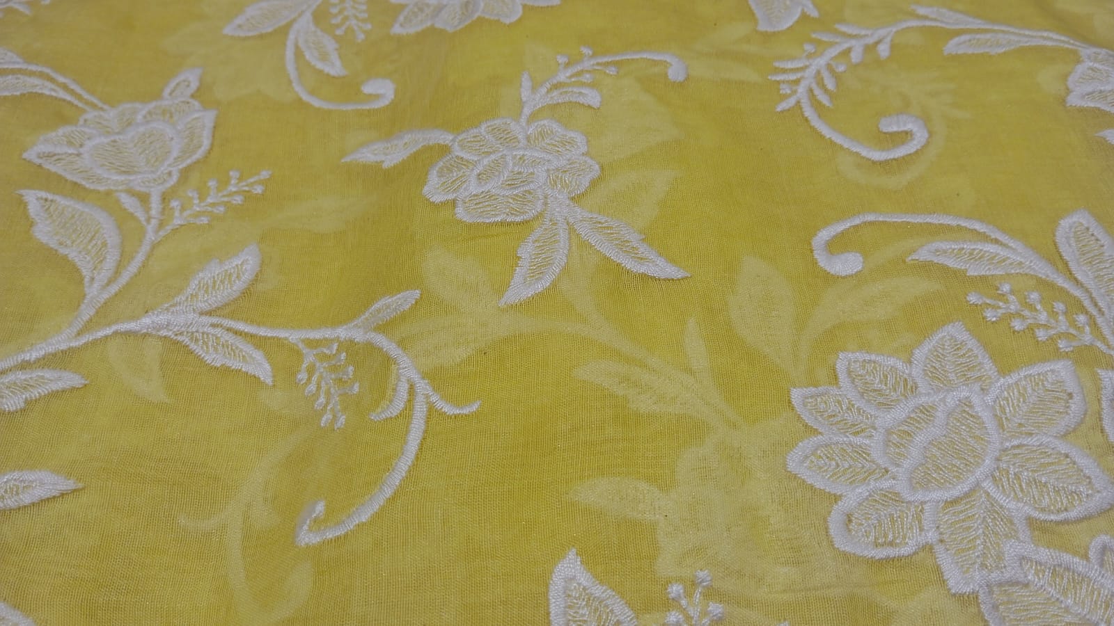 Yellow Chanderi Cotton