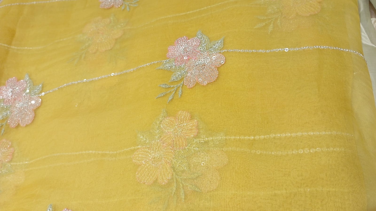Yellow Tissue sequins