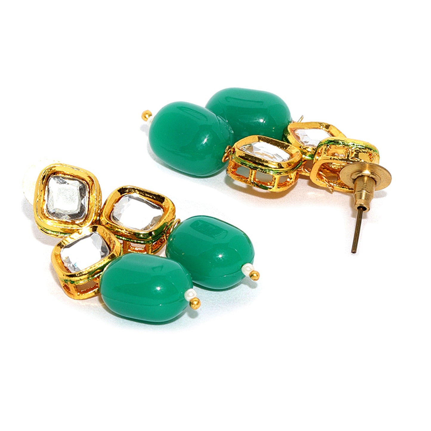 Green Kundan Necklace Set