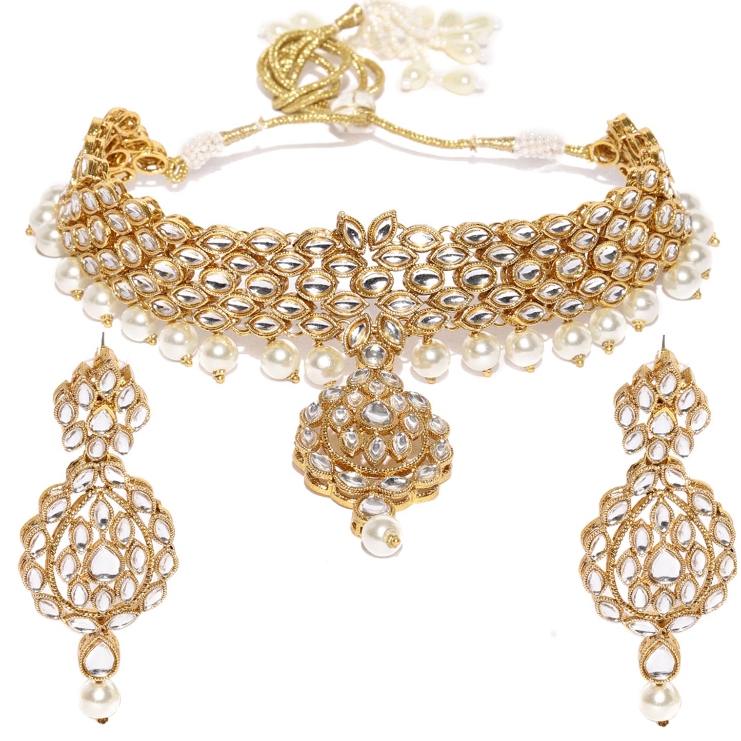 Kundan Choker Necklace Set