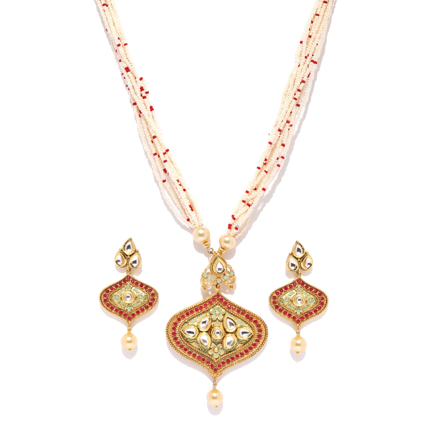 Alluring Kundan Necklace Set