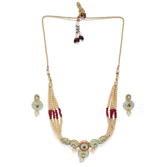 Pearl Mint Necklace Set