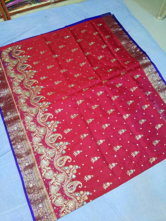 Banarasi Shalu Paithani Saree-Design PS193