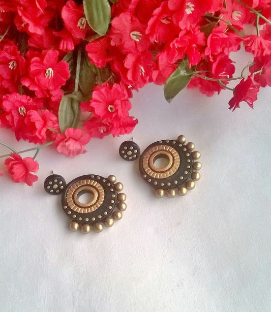 Black Terracotta Earrings