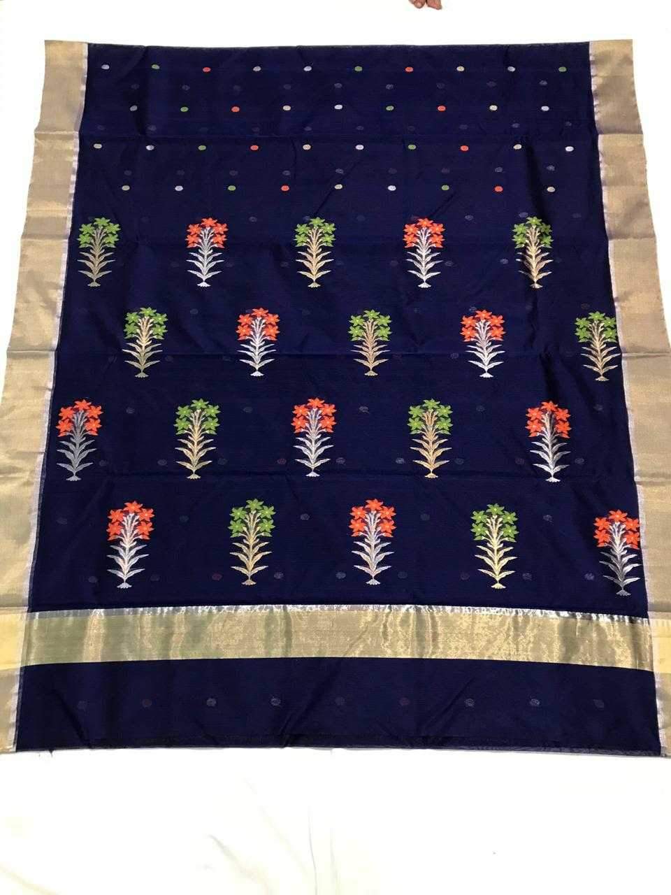 Chanderi Silk Saree- CSH004