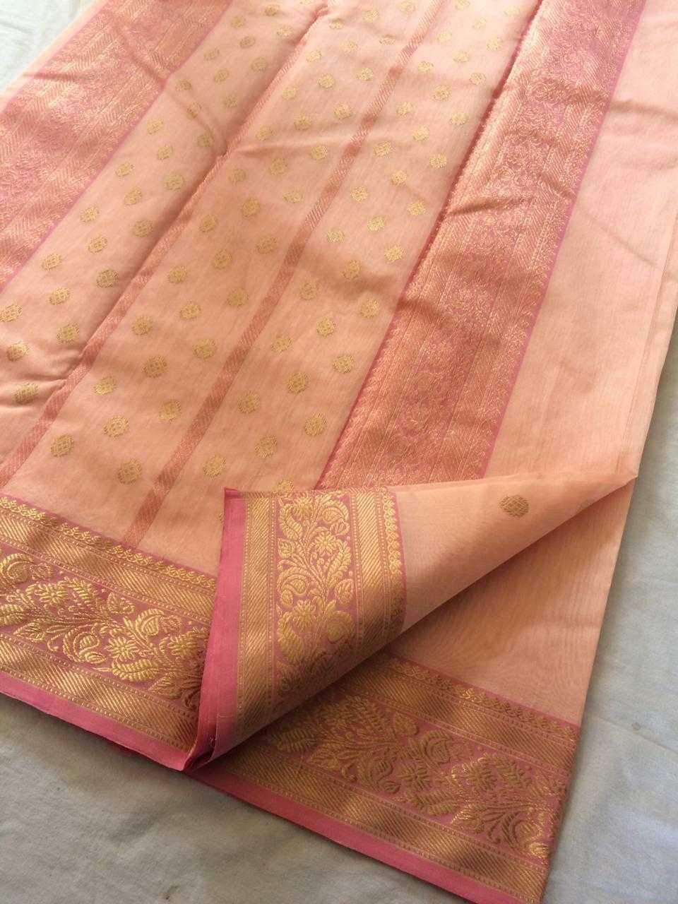 Chanderi Silk Saree- CSH025