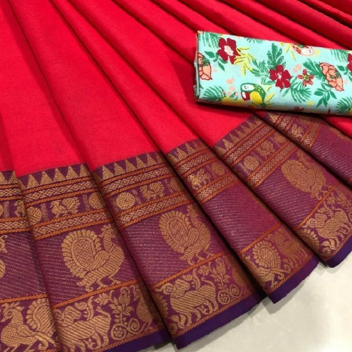 Chettinad Cotton Saree-CSH006