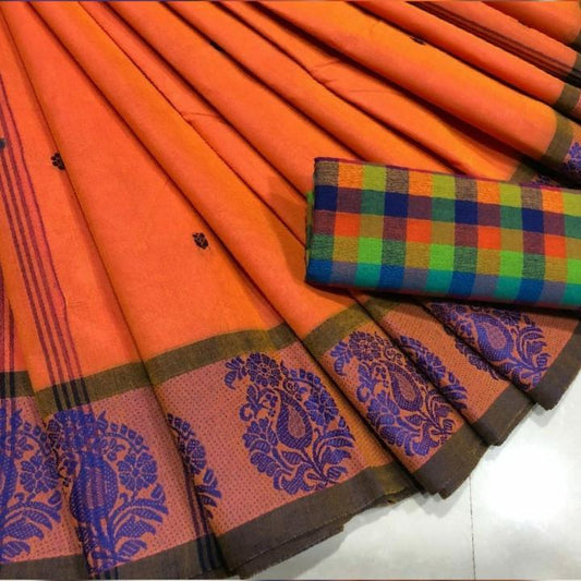 Chettinad Cotton Saree-CSH008