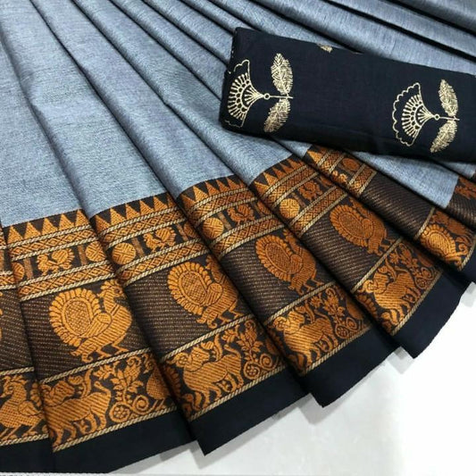 Chettinad Cotton Saree-CSH019