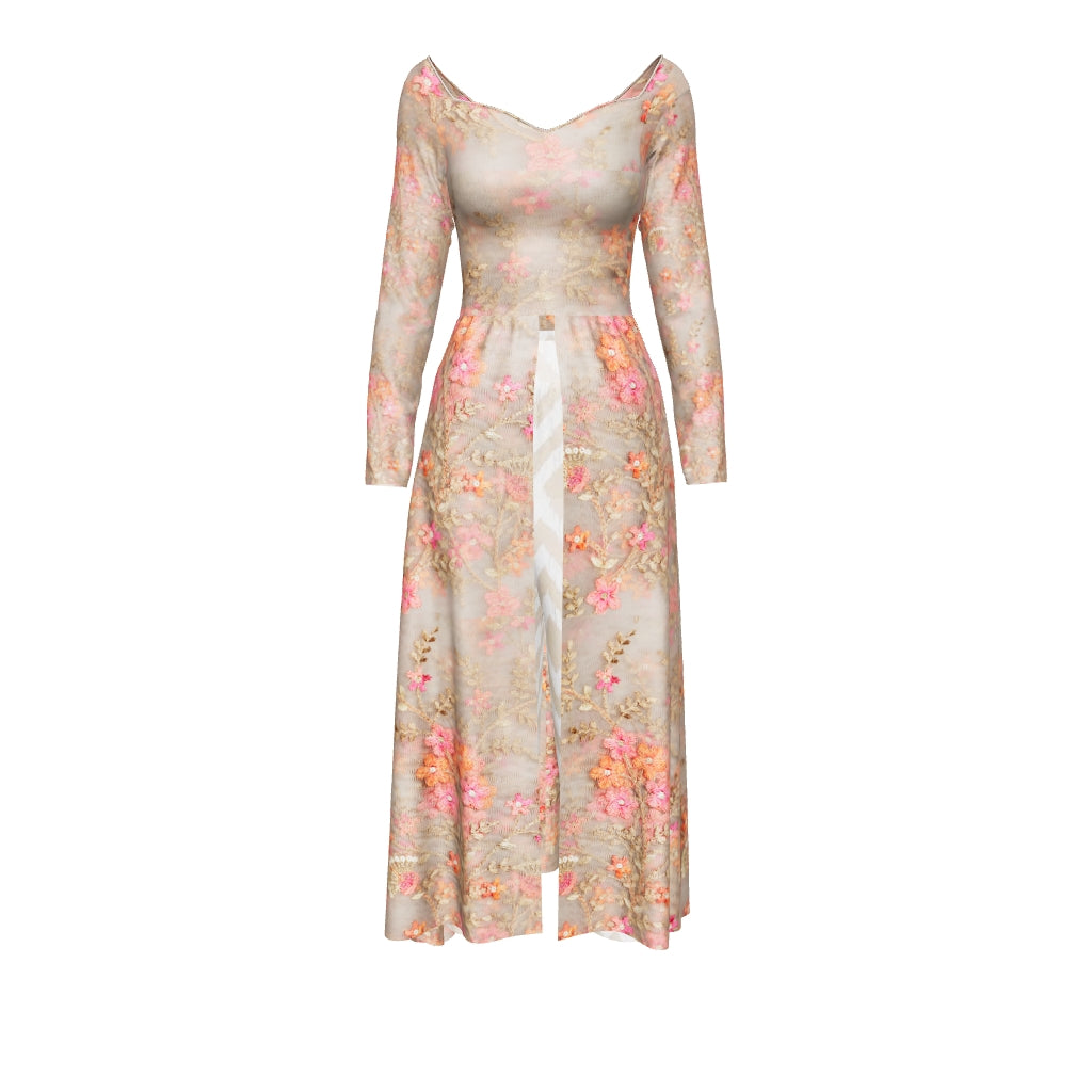 Charming Twosome Layered Mom-Daughter Combo Dress - MDC014 (Stitching –  Fashionous