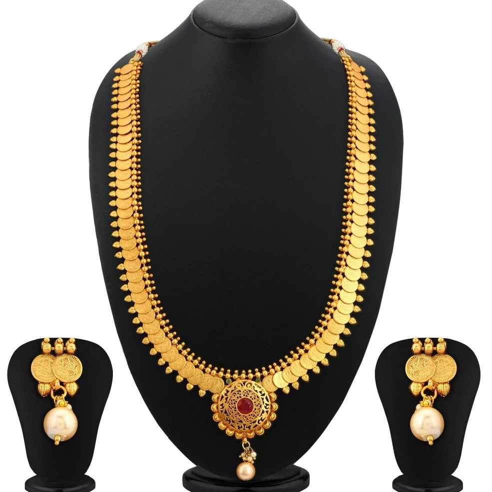 Long Coin Necklace Set