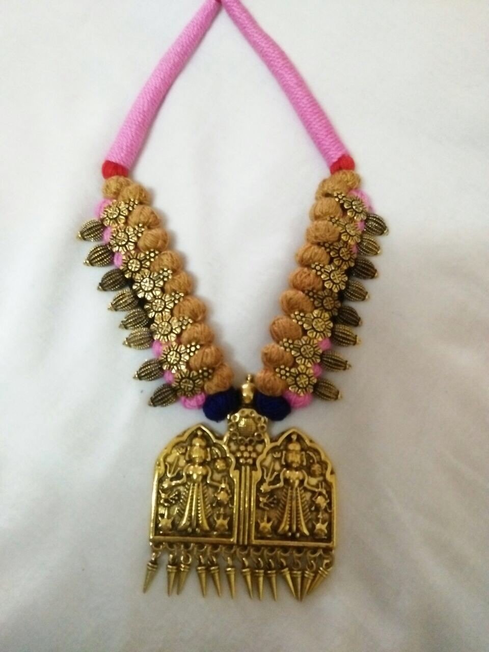 Golden Antique Pendant Oxidised Jewellery Set-OXDJ-051