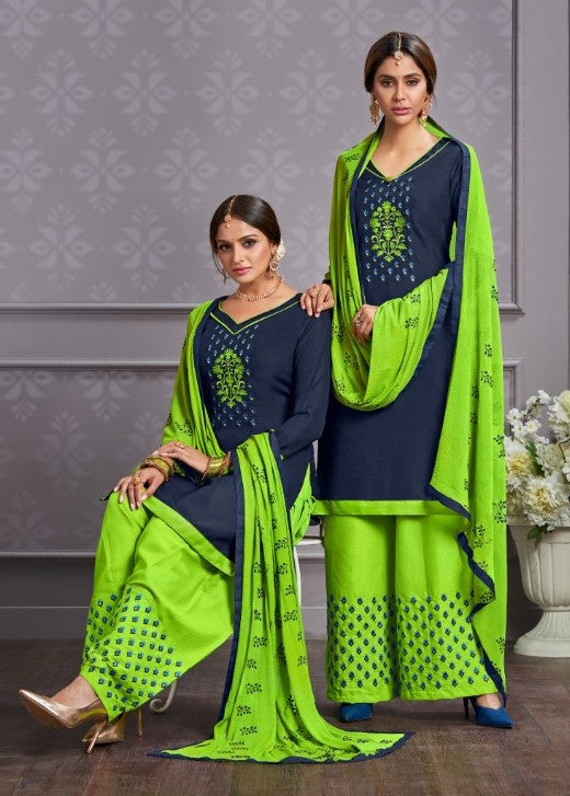 Green Cotton Salwar Suit