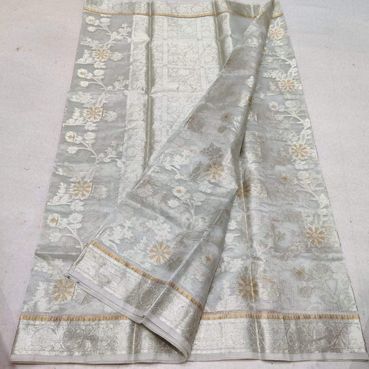 KPS - 001 Kota Pure Silk Saree Silver