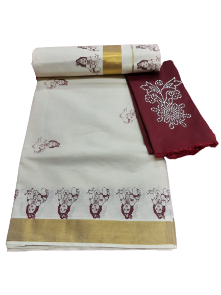 Kerala Kasavu Saree_KCS035