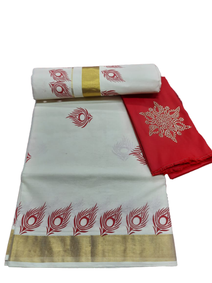 Kerala Kasavu Saree_KCS039
