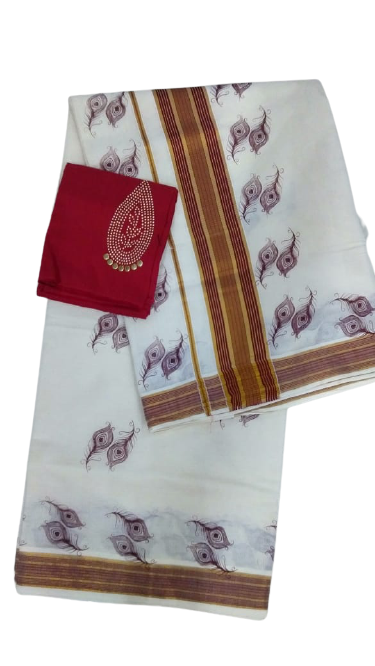 Kerala Kasavu Saree_KCS017
