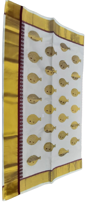 Kerala Kasavu Saree_KCS009