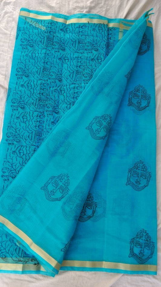 Kota Semi Cotton Printed Saree Design-KOTASRE057