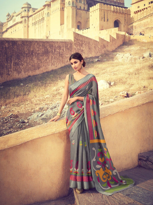 Fashionous_Linen_ saree