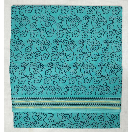 Teal Tryst Madurai Sungudi Saree-MSS001 light blue coloured casual saree
