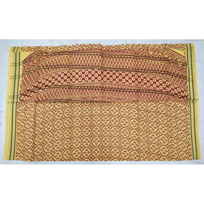 Fawn Favourite Madurai Sungudi Saree-MSS005 light brown coloured dailywear saree
