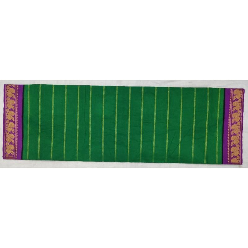 Green and Purple Combo Madurai Sungudi Saree-MSS009 green coloured saree with violet border