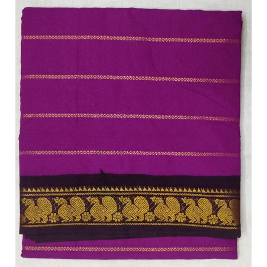 Pretty Purple Madurai Sungudi Saree-MSS021 purple coloured lightweight saree 
