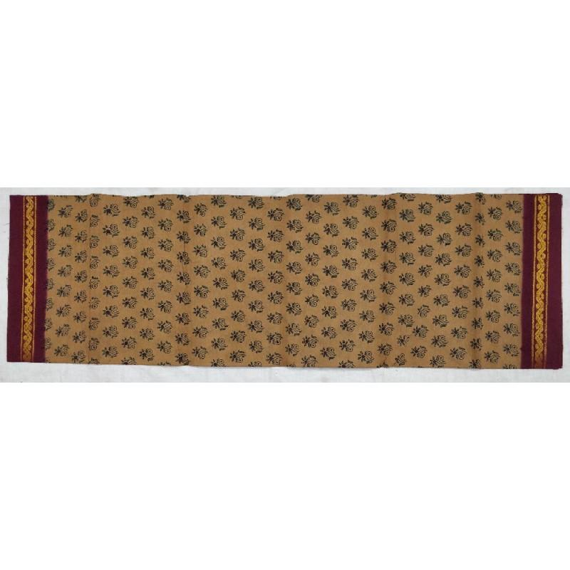 Classic Brown Madurai Sungudi Saree-MSS098 brown and maroon colour everyday use saree