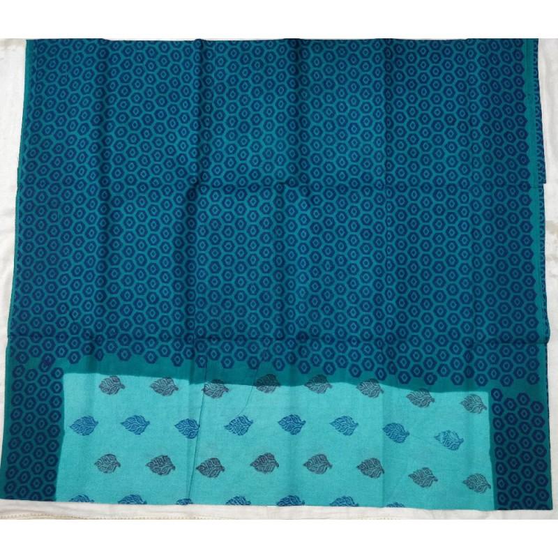 Skyblue Secret Madurai Sungudi Saree-MSS103 light blue and dark blue coloured lightweight saree