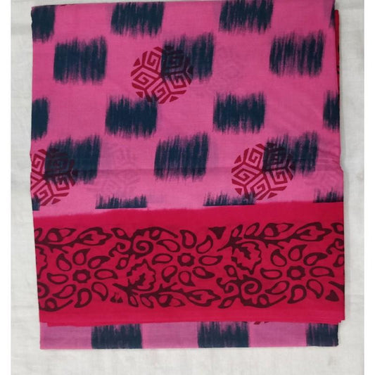 Pink Perfect Madurai Sungudi Saree-MSS106 pink coloured trendy saree