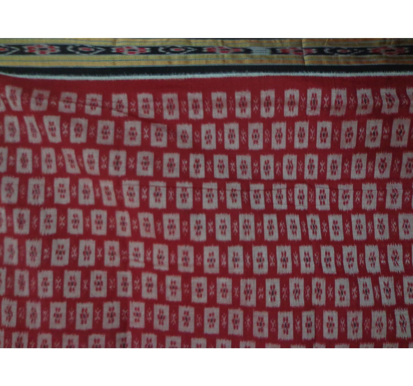 Maroon Traditional Designed Handloom Cotton Saree