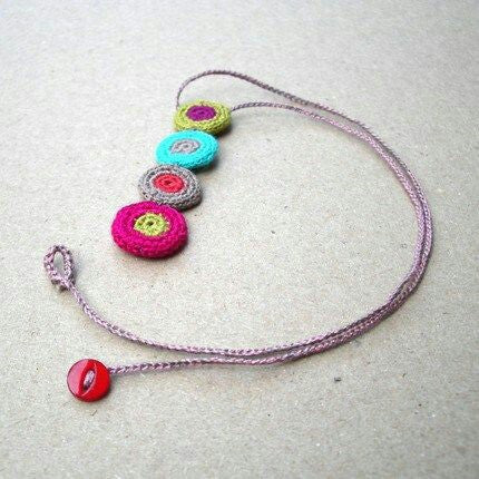 Multicolor Tribal  Crochet Jewellery Set