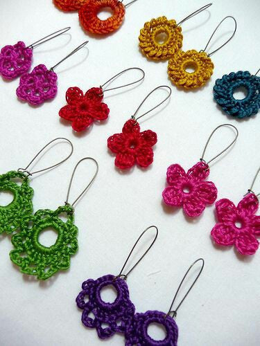 Colorful Floral Crochet Hair Bands