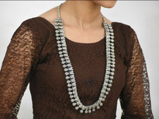 Oxidized Kolhapuri Necklace-OKN008