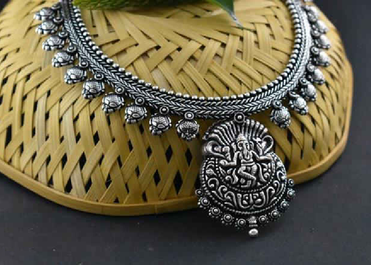 Oxidized Temple Necklace-OTN005