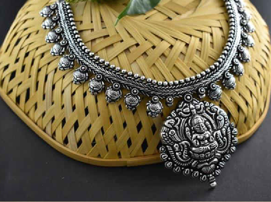 Oxidized Temple Necklace-OTN016