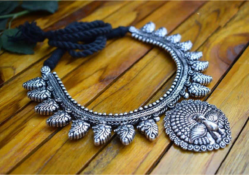 Oxidized Temple Necklace-OTN025