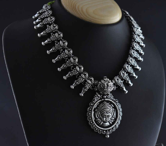 Oxidized Temple Necklace-OTN027