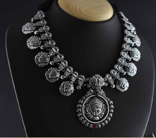 Oxidized Temple Necklace-OTN028
