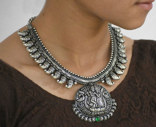 Oxidized Temple Necklace-OTN040