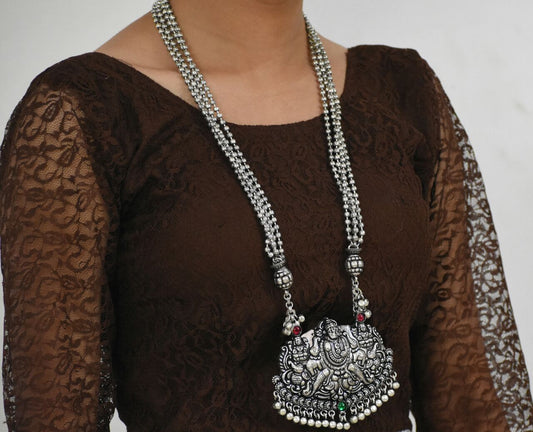 Oxidized Temple Necklace-OTN045