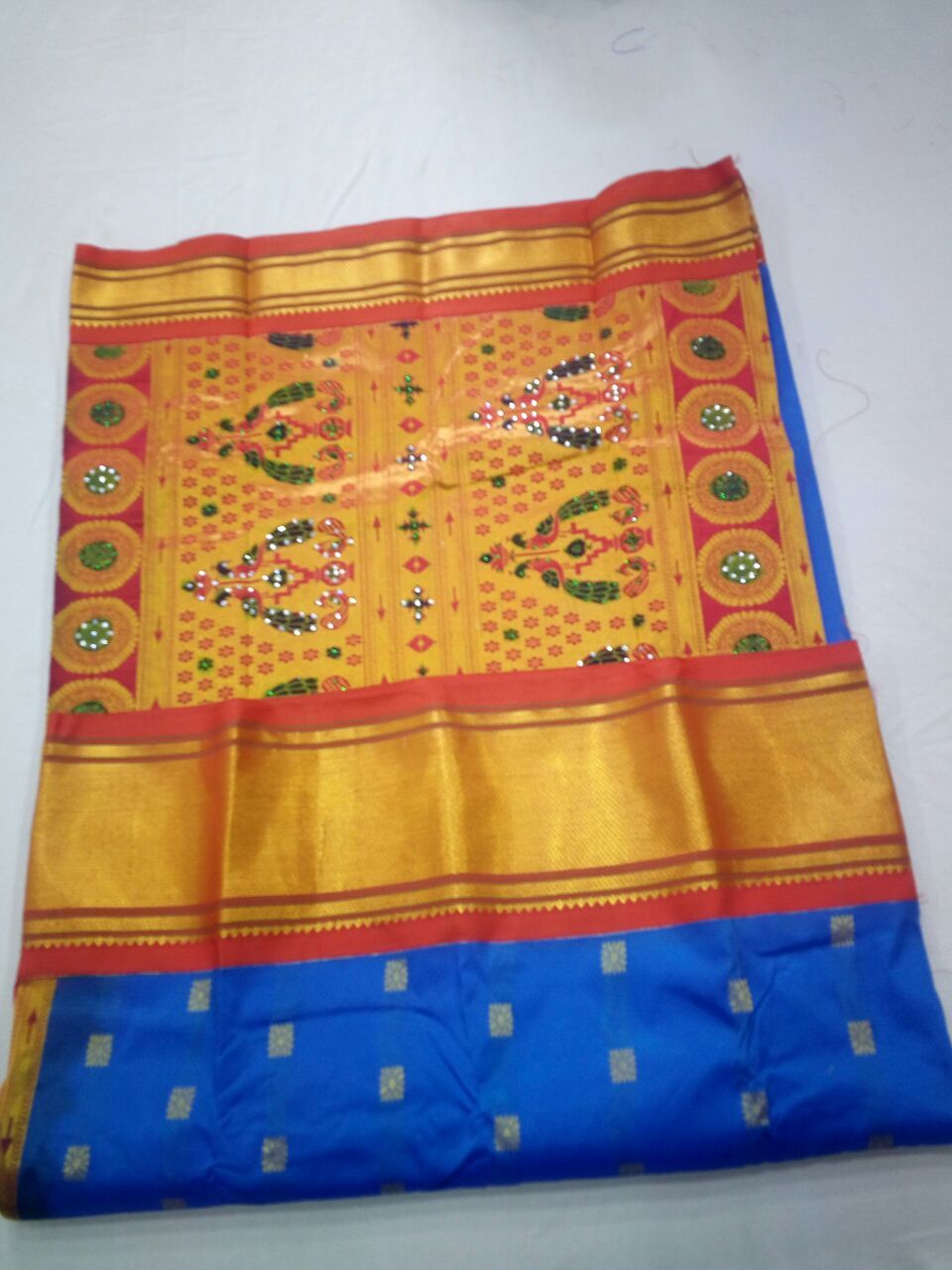 Kadiyal Semi Paithani Saree Saree-Design PS052-PAITHANI-170