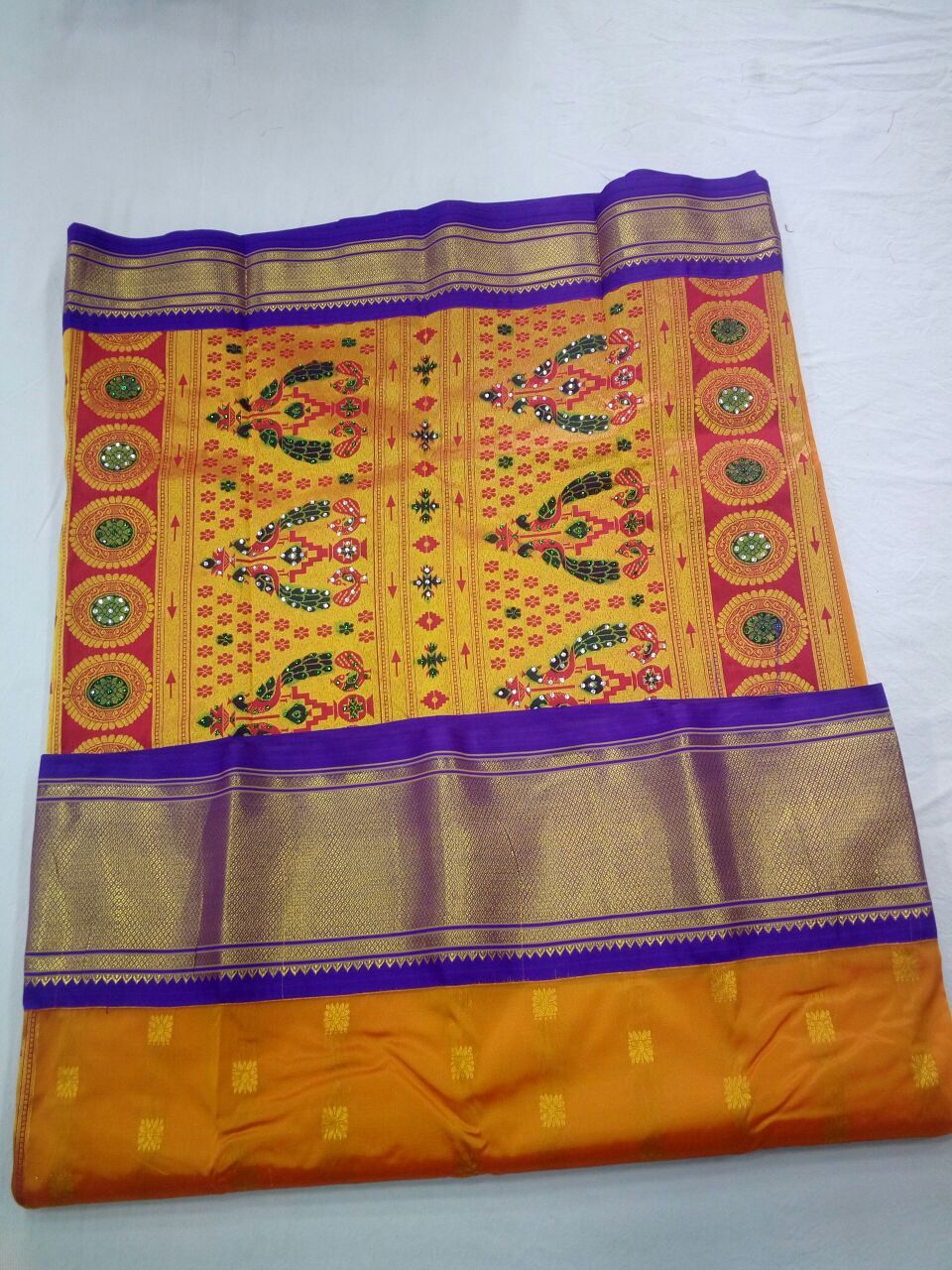Kadiyal Semi Paithani Saree Saree-Design PS059-PAITHANI-177