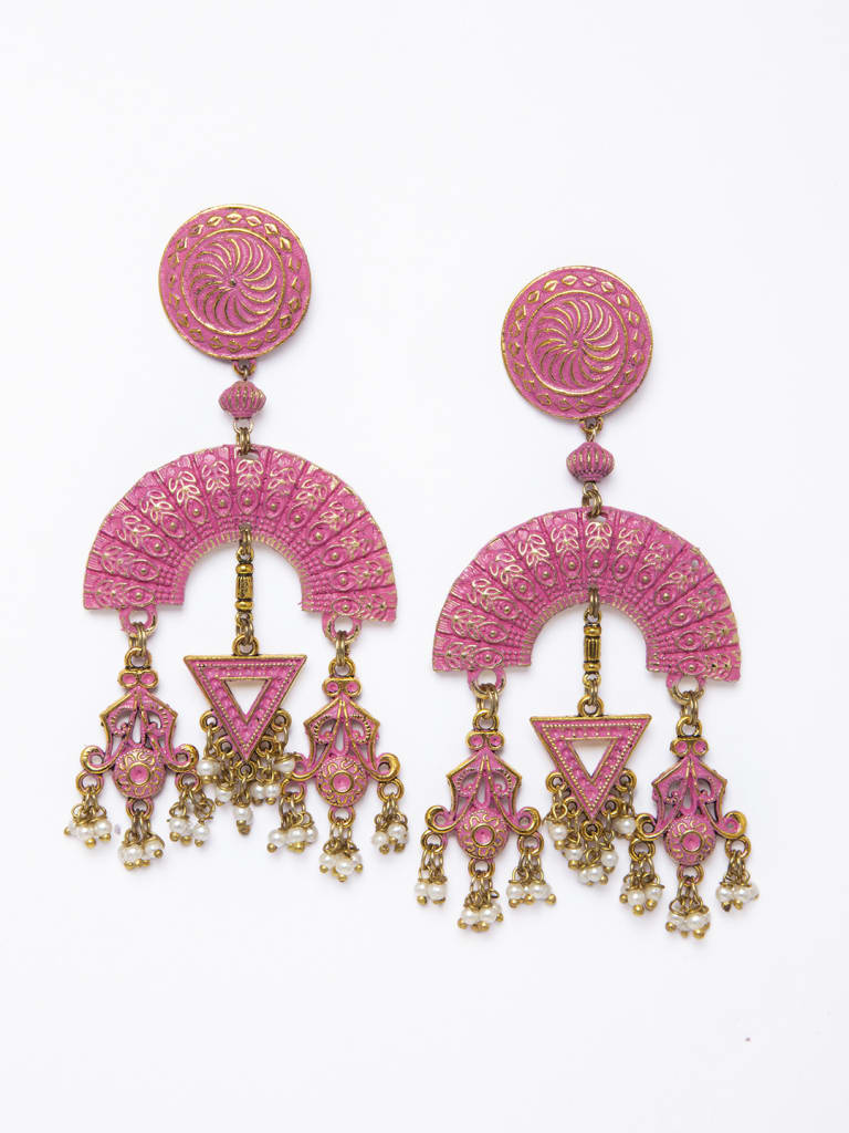Pink Designer Earring