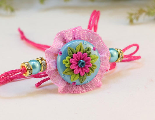 Polymer Clay Rakhi Design ZAPCR004