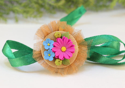 Polymer Clay Rakhi Design ZAPCR009